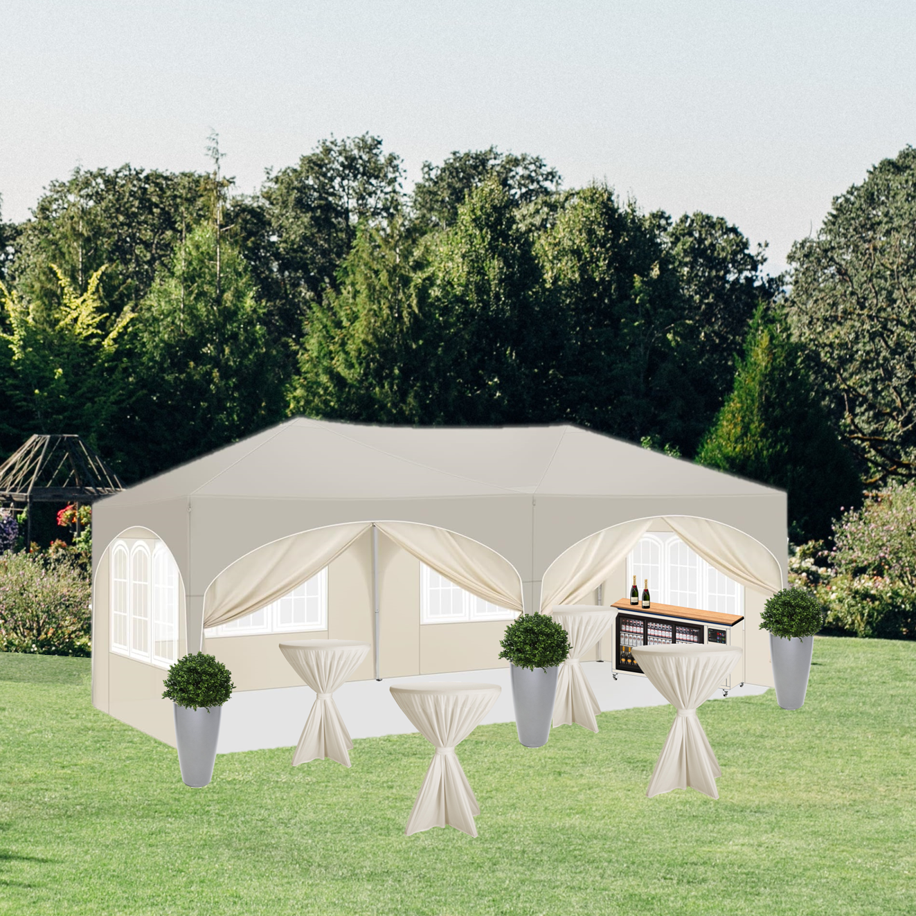 Partypakket beige groot