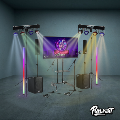 Karaoke set met verlichting