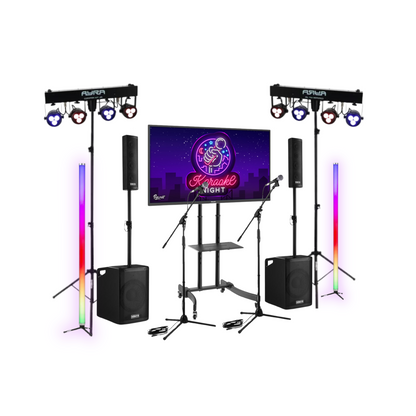 Karaoke set met verlichting